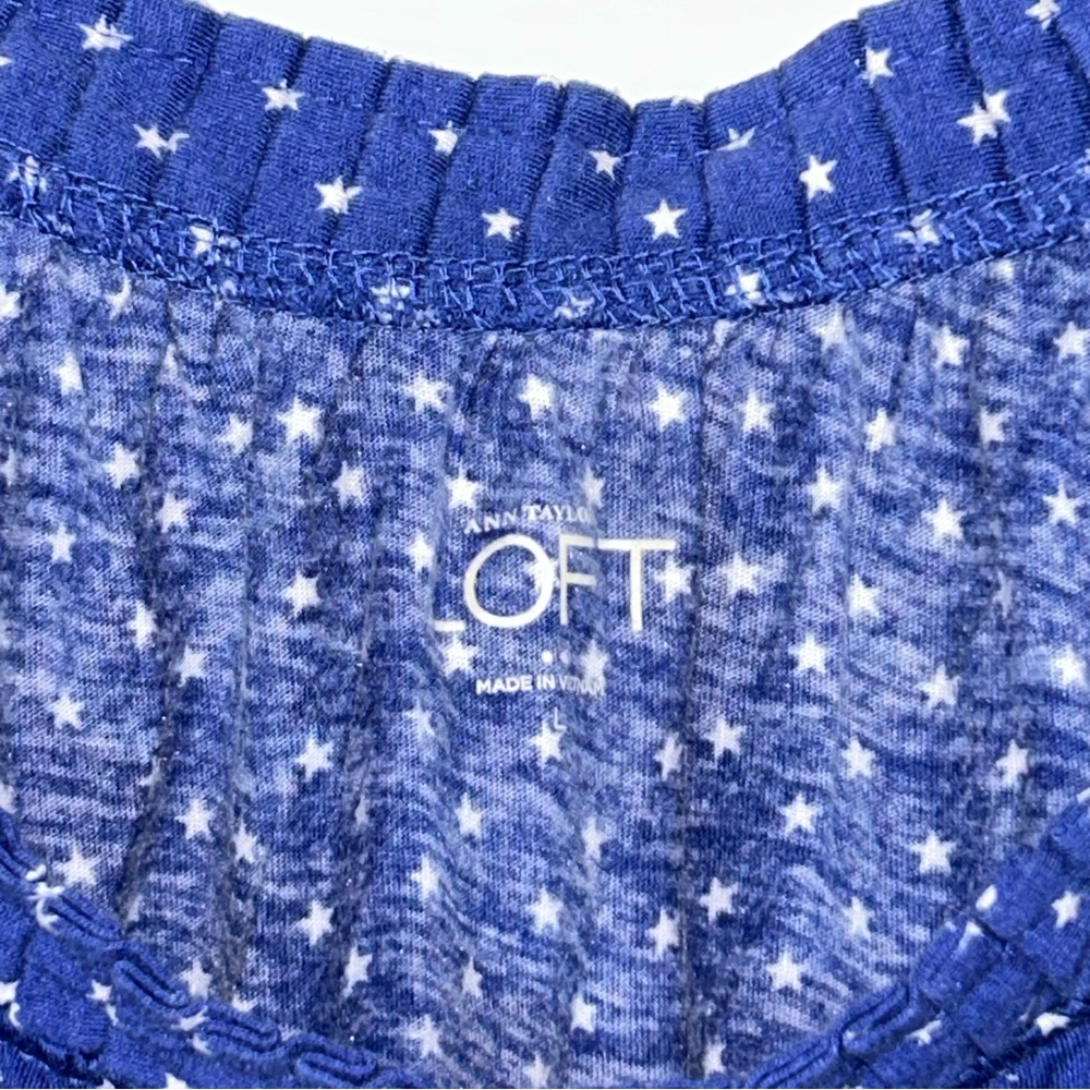 LOFT Blue Stars Top  ⭐️ - Picture 3 of 8